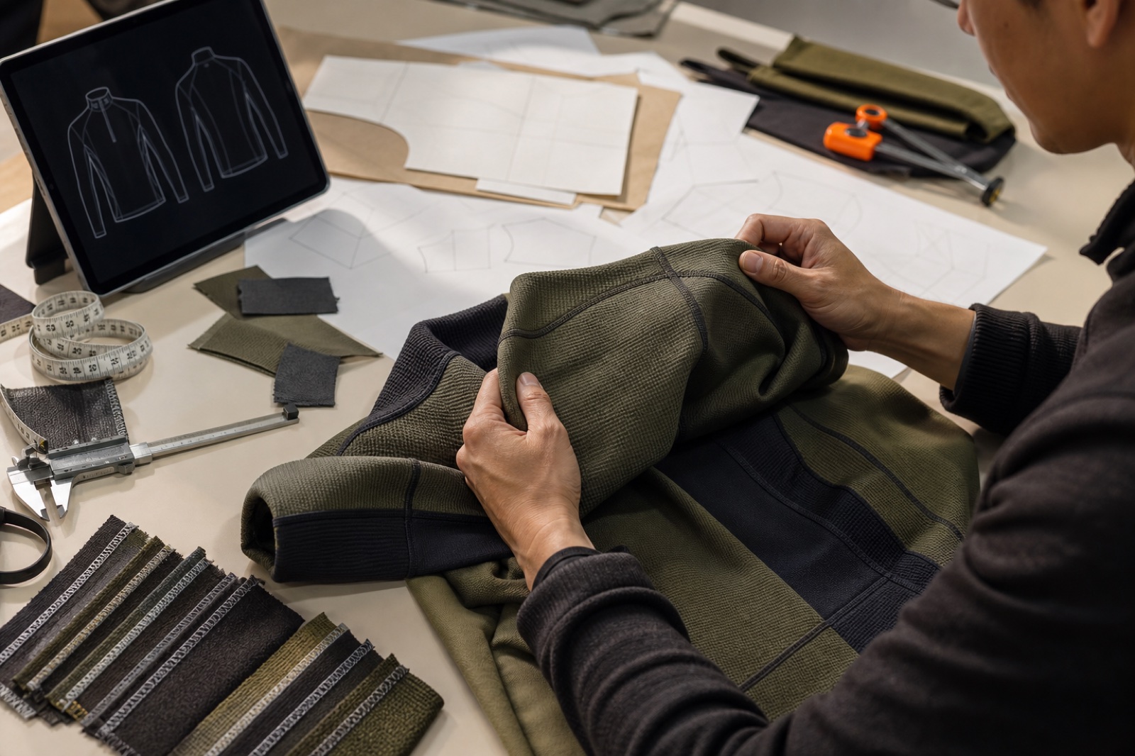 Conceptual thermal garment development and seam inspection workbench