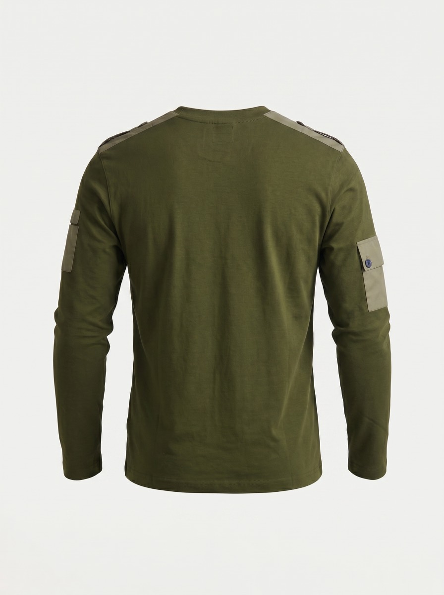 Back construction view of the Military Multi-Function Heated Shirt