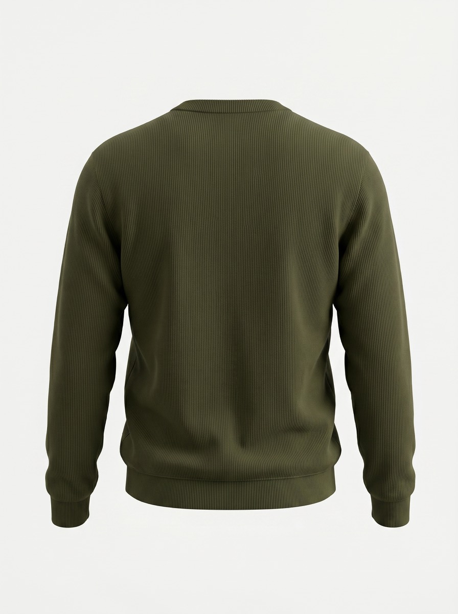 Back view of the navy Training Thermal Sweater
