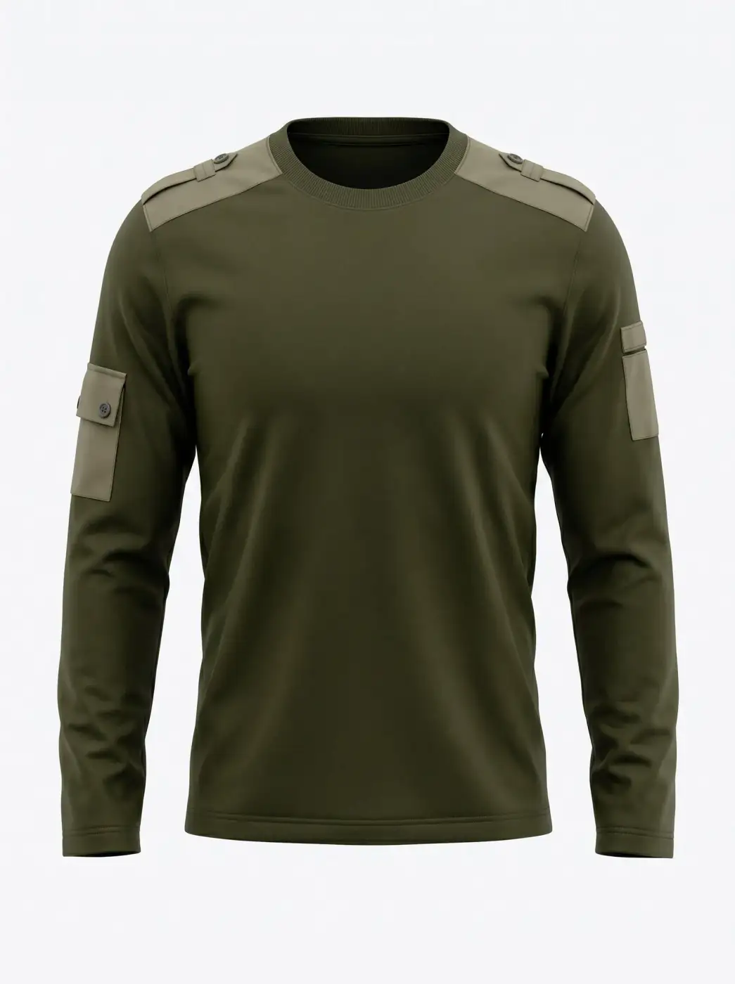 Active-heating long-sleeve shirt for cold-weather professional use