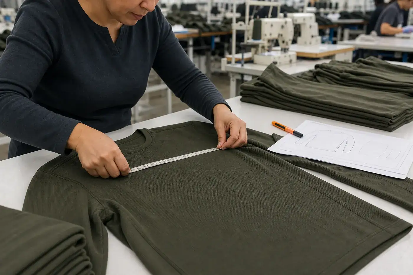 QUALITY CONTROL — CONTROL THE MATERIAL CHECK THE GARMENT